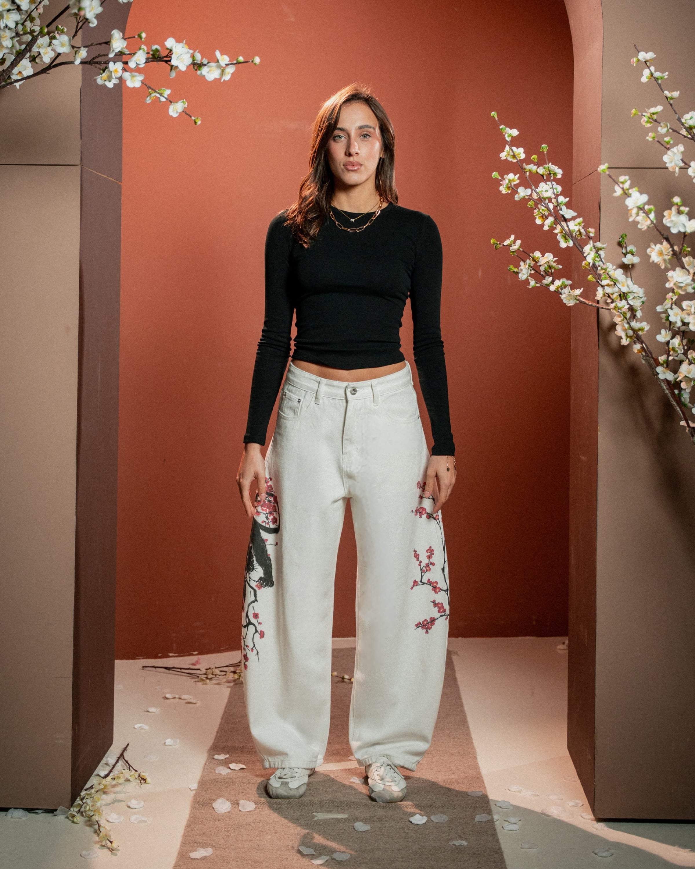 Black Panther Barrel Jeans