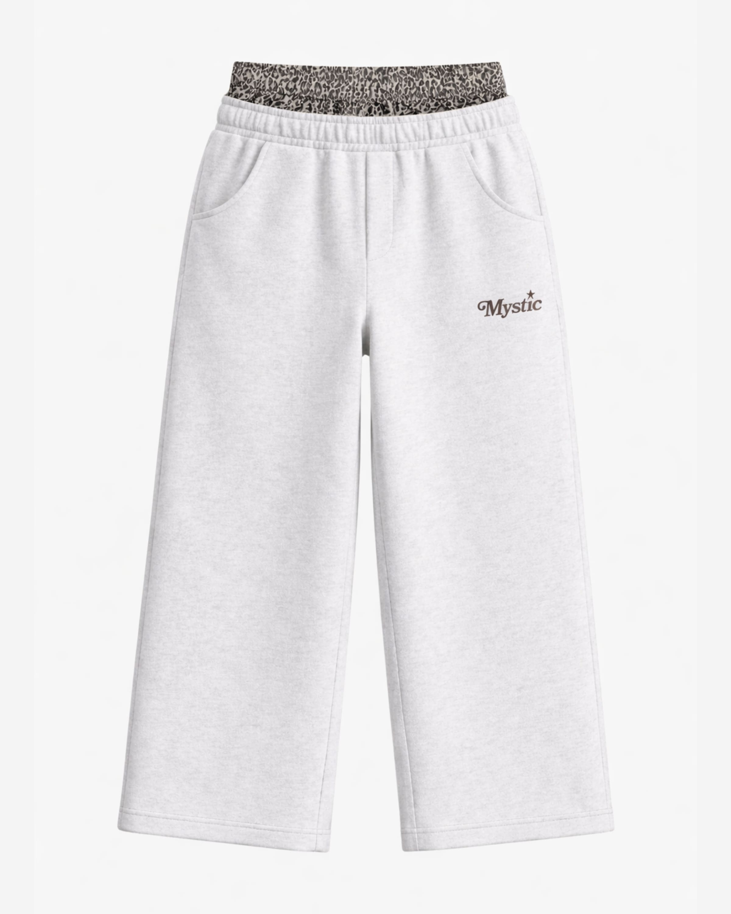 Leopard Double Waist Sweatpants – Mystic