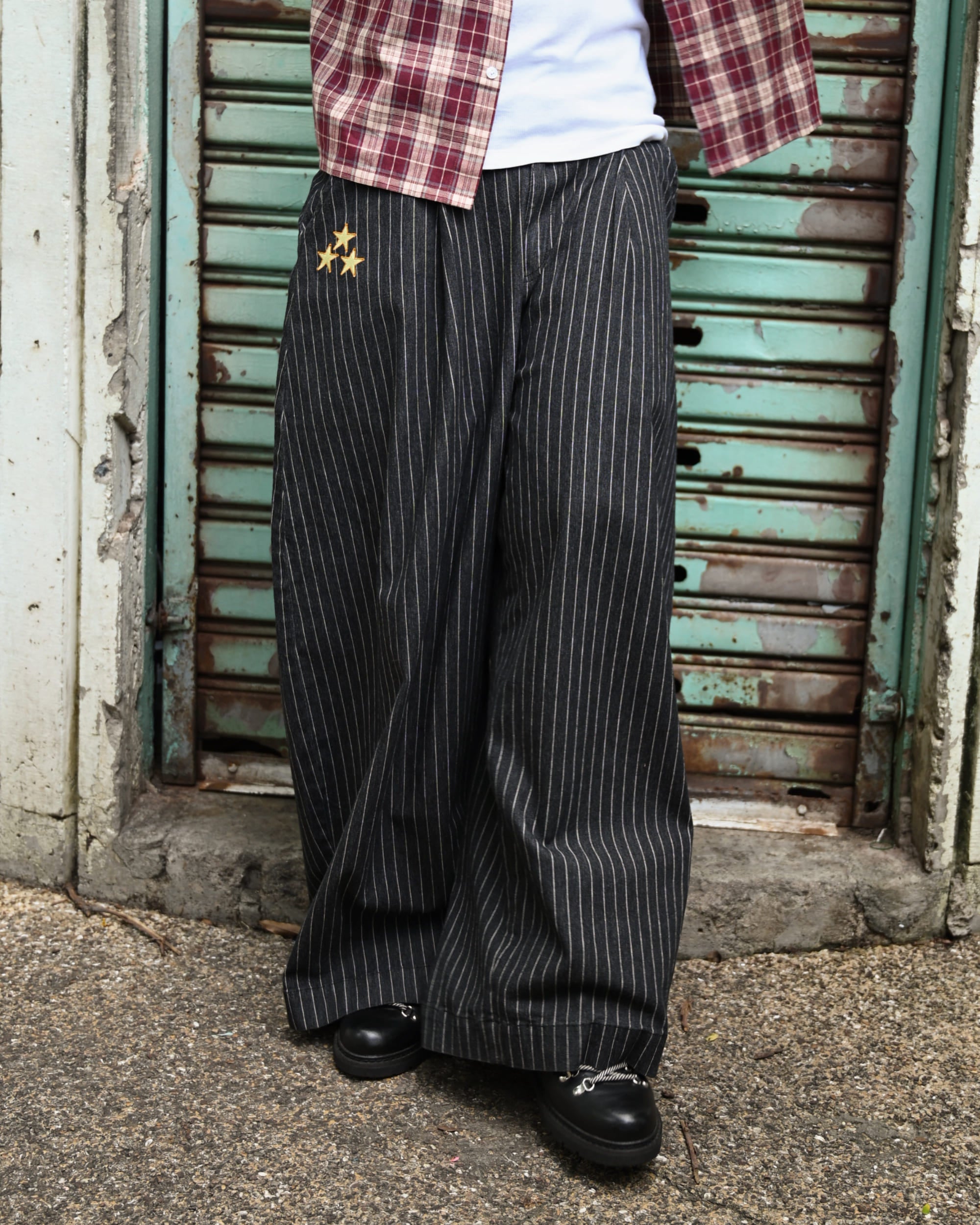 Mystic Pinstripe Baggy Pants