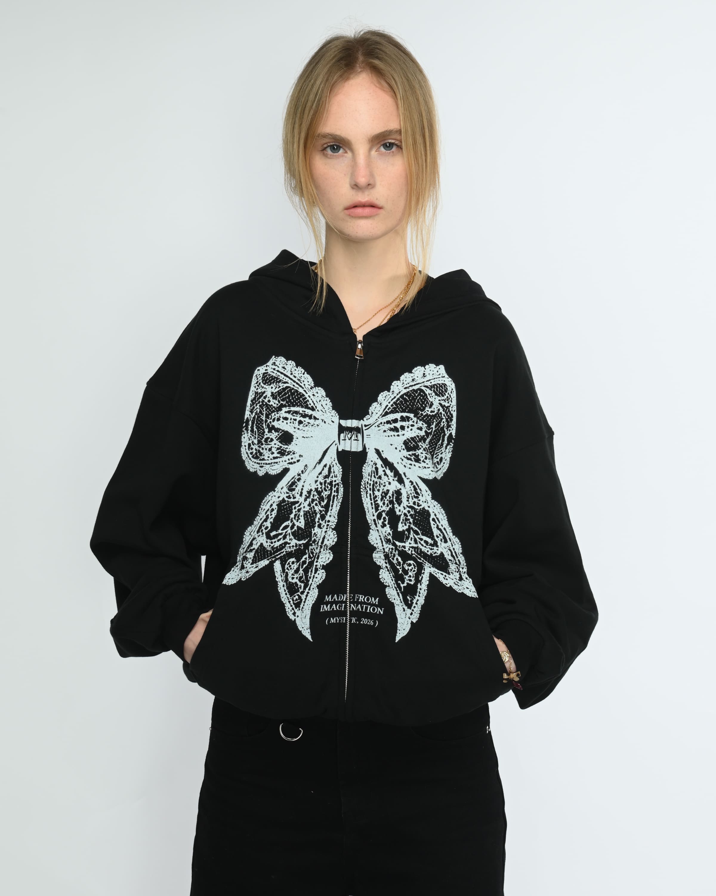 Lace Ribbon Zipper – Mystic