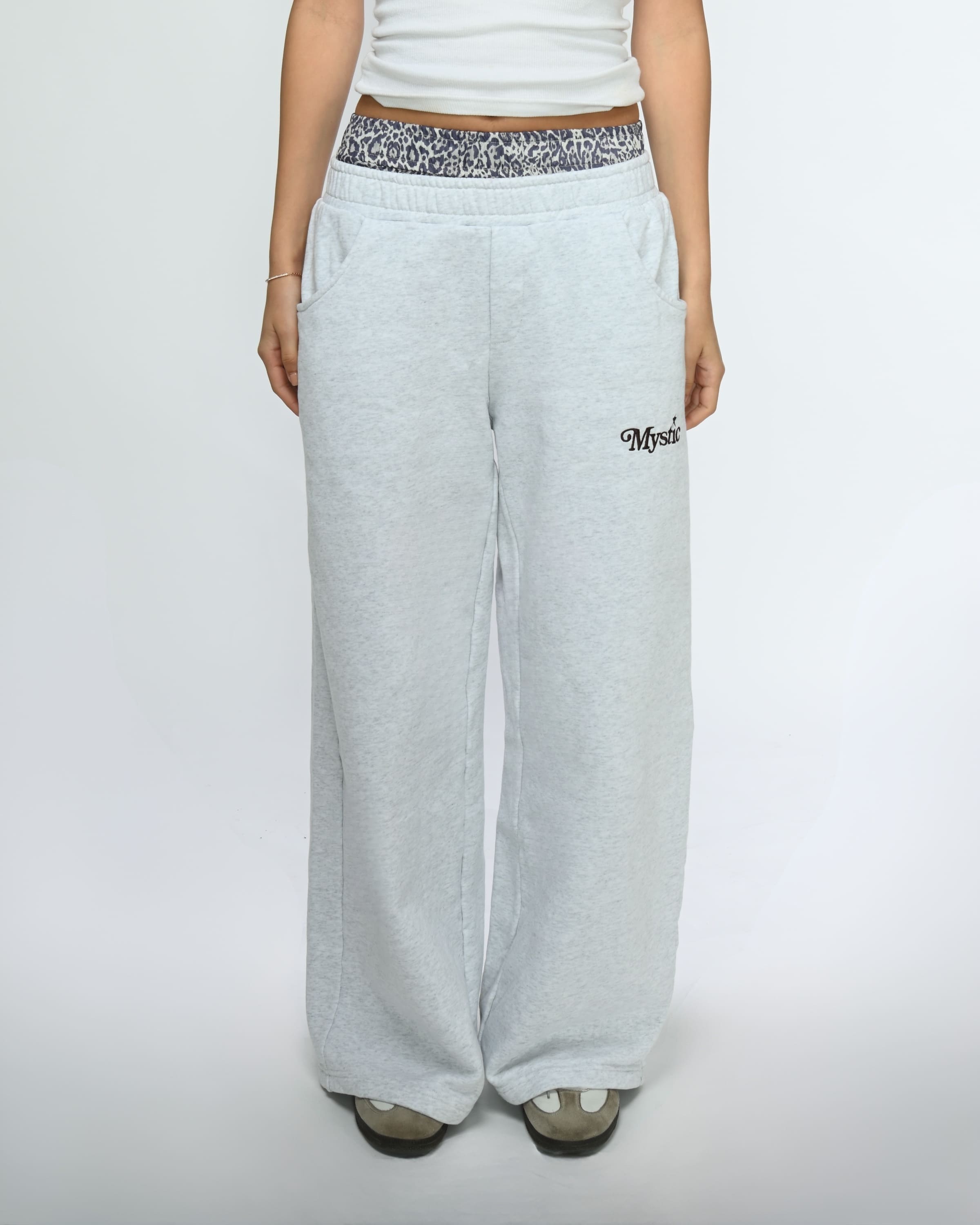 Leopard Double Waist Sweatpants – Mystic