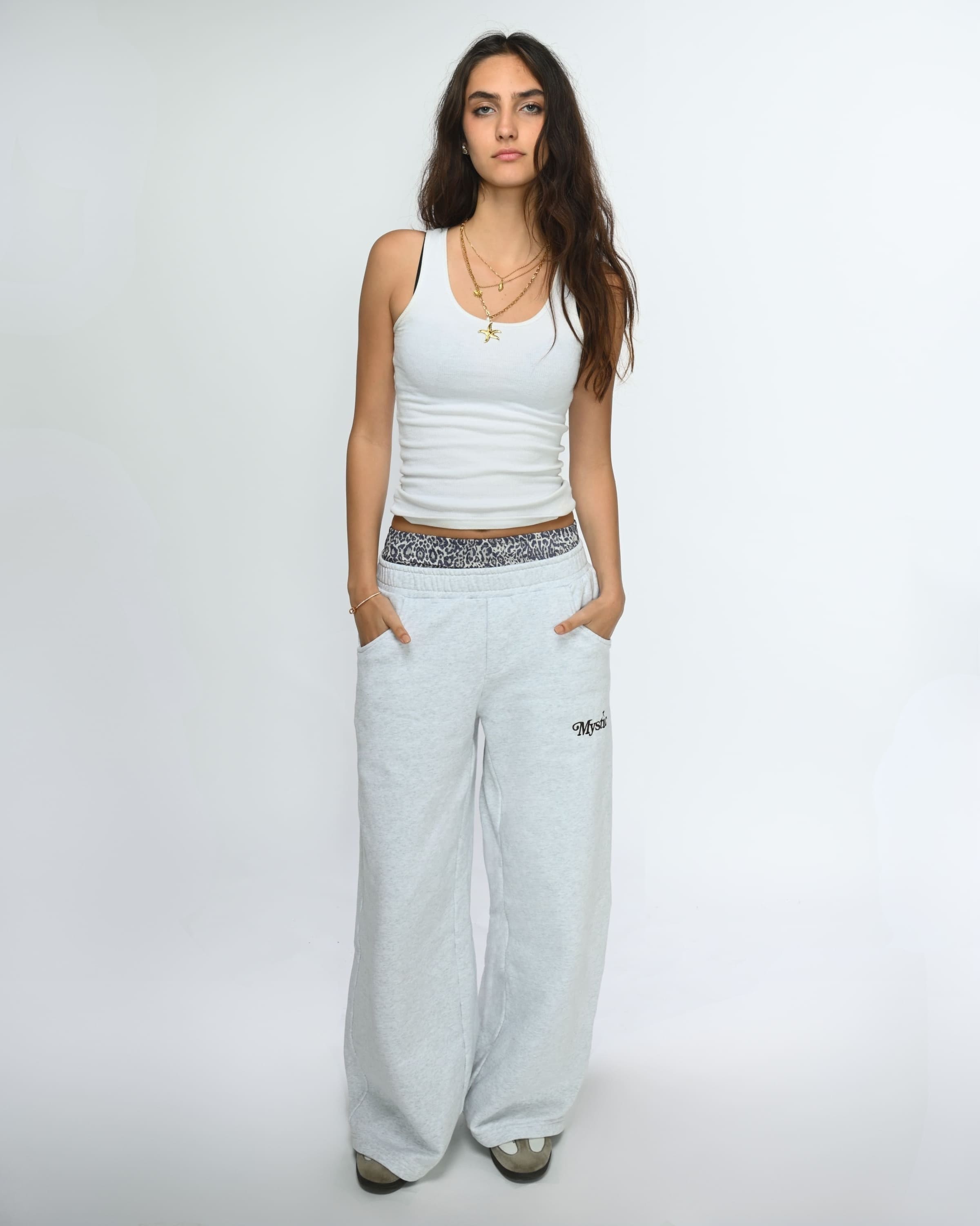 Leopard Double Waist Sweatpants – Mystic